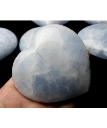 3.388lb Natural Gorgeous Celestite Heart Stone. Reiki Crystal Specimen JZIGTDEM - Buy Online on SooperMarket.com