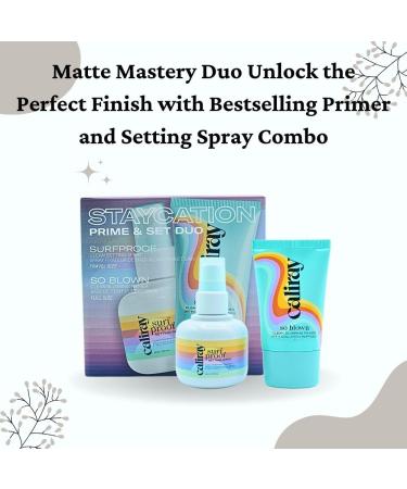 Caliray Staycation Primer & Setting Spray Set - Long-Lasting Makeup | Shop Internationally - Buy Online on SooperMarket.com