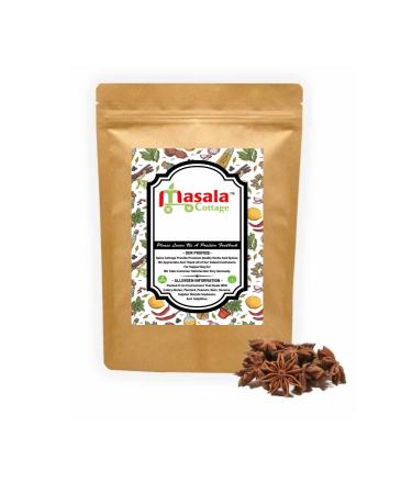 Star Anise Whole | Badiyan | Badiya | Premium Quality by Masala Cottage 25g-1900g (200 Grams) 200 Grams