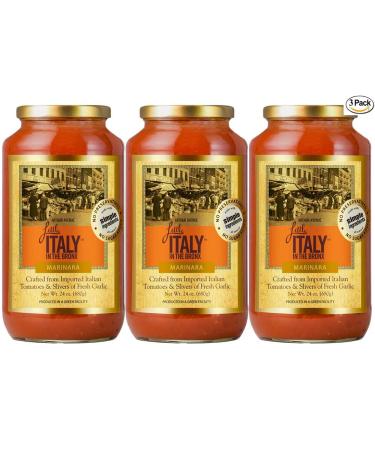 Little Italy Bronx Marinara Sauce 24 oz (3 Pack)