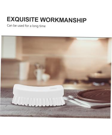 Mikinona Nail Brush Cleaning Scrubber Manicure Fingernail Scrubber Fingernail Clean Fingernail Scrubber Brush Nail Manicure Brush Foot Scrub Brush Handle White Small Brush Polyester - Buy Online on SooperMarket.com