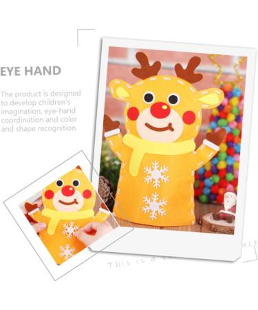 ibasenice 3 Sets DIY Christmas Hand Puppet Doll Accessories Hand Puppets for Kids Doll Playsets Preschool Educational Toys Sewing Kit for Kid DIY Art Craft Christmas Finger Doll Child Manual - Buy Online on SooperMarket.com