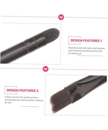 Gogogmee 10 Pcs Eye Shadow Brush Cosmetic Makeup Applicator Lip Applicator Brow Brush Stainless Steel Black - Buy Online on SooperMarket.com