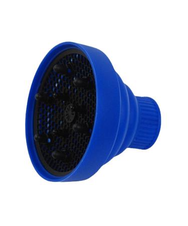 Hair Dryer Vent Cover | Blow Dryer Attachment Hood | Heat Resistant Hair Dryer Hood | Heat Resistant Silicone Hair Dryer Vent Hood Foldable Multifunctional Hair Dryer Accessories blue