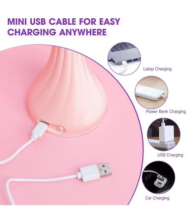 Krofaue UV LED Nail Lamp - Rotatable Quick Dry Nail Light for Gel Nails - Hands Free Mini Nail Dryer in Pink Tulips - Buy Online on SooperMarket.com
