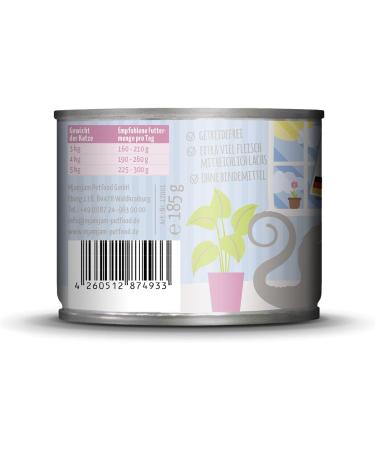 Mjamjam Premium Cat Food - Grain-Free Blanched Turkey & Salmon Sauce | 6 Pack (6 x 185g) - Extra Meat for Healthy Cats - Buy Online on SooperMarket.com