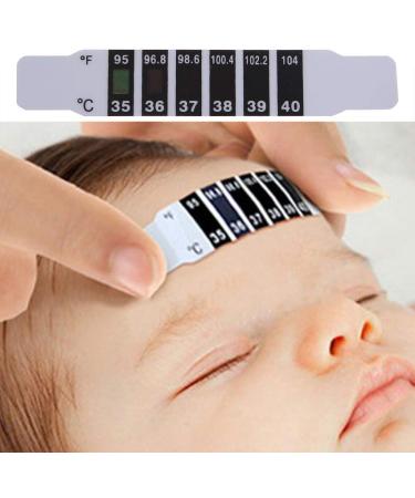 Fever Head Thermometer for Children - Hygienic Forehead Temperature Test | Travel-Friendly 10x Thermometer - Buy Online on SooperMarket.com
