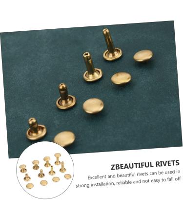 STOBOK 40 Sets Rivet Leather Belt Leather Leash Metal Trim Leather Crafts Repair Studs Mushroom Nails Bags - Buy Online on SooperMarket.com