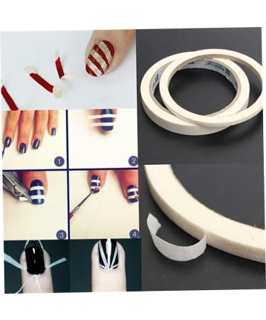 1 Roll Nail Tape Strips Nail Art Tape Nail Art Adhesive Tape Nail Art Tips Guide Creative DIY Nail Art Supplies Convenient Nail Sticker Manicure Tools - Buy Online on SooperMarket.com