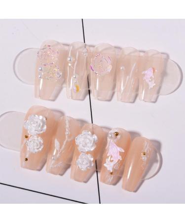 150 Rhinestone Nail Art Decorations Adorable Nail Art Accessories Pink Hearts Bows Dolphin Shapes Used for Nail Art Decoration DIY Phone Cases etc. - Buy Online on SooperMarket.com