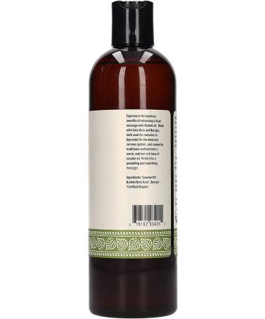 Banyan Botanicals Brahmi Oil 12 oz - USDA Certified Organic - Ayurvedic Skin & Hair Oil with Gotu Kola & Bacopa - Calms Mind - 12 Fl Oz - Buy Online on SooperMarket.com