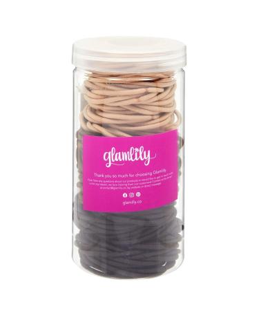 240-Pack Elastic Hair Ties - No Metal Ponytail Holders for Men, Women & Girls - Durable Styling Accessories in Neutral Colors - Buy Online on SooperMarket.com