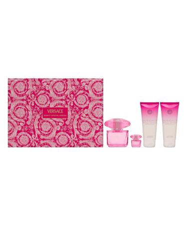 Versace BRIGHT CRYSTAL ABSOLU 4 PIECE GIFT SET - 3.4 OZ PERFUMED