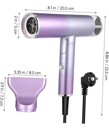 WOFASHPURET Foldable Hair Dryer Hair Dryer Foldable Small Hairdryer Small Hair Dryer Diffuser Household Travel - Buy Online on SooperMarket.com