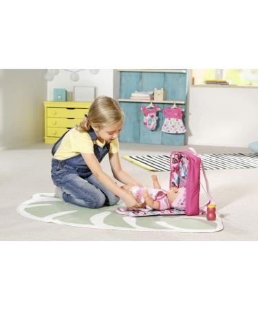 Zapf Creation BABY born Holiday Changing Backpack - Doll Accessories 43 cm Pink & Colorful | International Shipping Available - Buy Online on SooperMarket.com