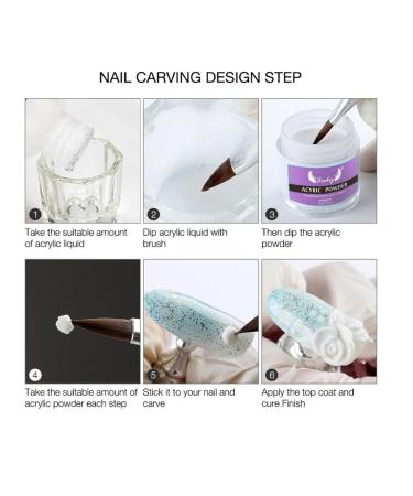 Premium Acrylic Powder & Liquid Set - 3 Colors (Pink White Clear) for Nail Art International Shipping Available - Buy Online on SooperMarket.com