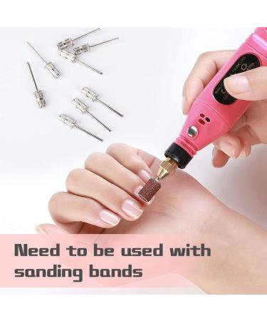 10-Piece Rolybag Nail Drill Bits Set for Electric File Sanders - 3/32 Inch Mandrels for Manicures, Pedicures, Home, Salon & Spa - Buy Online on SooperMarket.com
