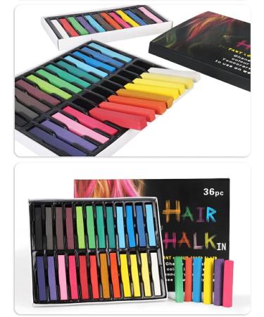 Dajidafu Temporary Hair Dyeing Chalk Hair-styling Dye Stick Cosplay Performance Hairdressing Beauty Professional Hairdresser 36 Colors - Buy Online on SooperMarket.com