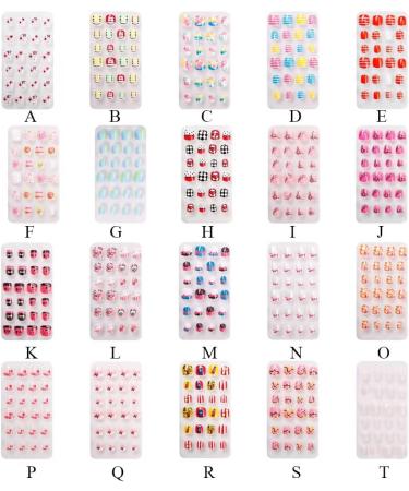 Dajidafu 1 Set Christmas Nail Wraps Press on Nails for Kids Cartoons Style Toe Decor Children Art Decals Beauty Tool Manicure PNT-16-18 - Buy Online on SooperMarket.com