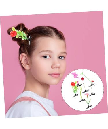 KALLORY 56 pcs Plant Girls Mixed Style Toddler Barrettes - Mini Sprout Hairpins Pins for Kids Party with Grass Sprouts, Little Mushrooms, Butterflies - Novelty Simulation Barrette Set - Buy Online on SooperMarket.com