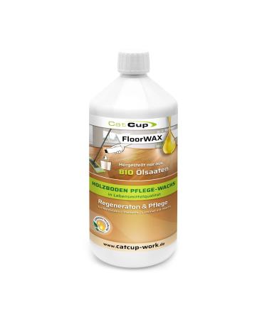 Catcup Floorwax Bio wooden floor parquet laminate care & regenerator with beeswax.Natural product without chemistry.Parquet sealing.Provid like a concentrate (1 liter) 1 l (1 Pack)