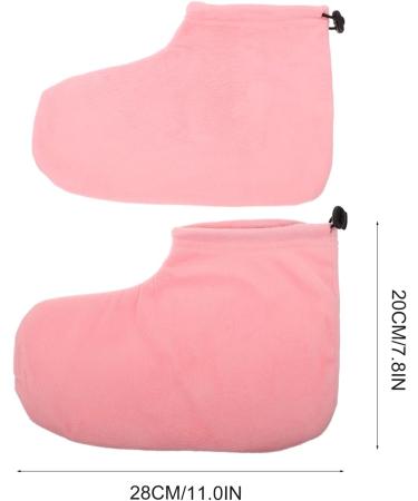 FOMIYES 3 Pairs Wax Warm Foot Cover Refill Pink Cotton Foot Mask - Buy Online on SooperMarket.com