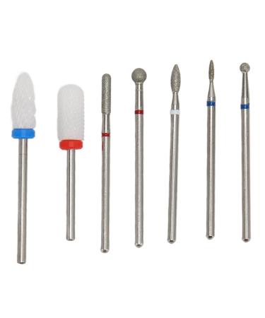 Acrylic Gel Nail Bit Kit Cuticle Remover Ceramic Nail Drill Bits Set Manicure Pedicure for Salon
