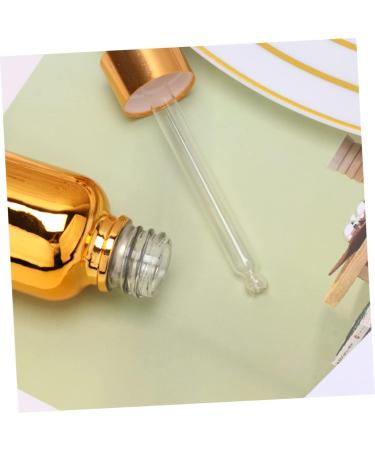 Gogogmee 1pc Essential Oil Dropper Bottle Perfume Drop Bottle Refillable Bottle Medical Dropper Bottle Essential Oil Perfume Refillable Drop Bottle Essential Oil Bottle Lab Pipette Bottle 9.4x2.8cm Golden - Buy Online on SooperMarket.com