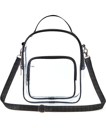 Clear Crossbody Stadium Approved Tote Bag for Concerts & Sports Events - Buy Online on SooperMarket.com