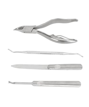Cuticle Nipper Set 4 Piece Portable Cuticle Manicure Set with Nail Lifter for Home