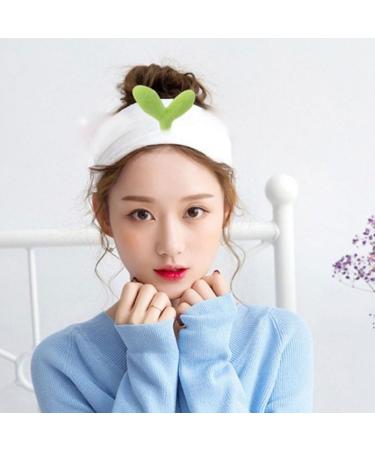 Makeup Headband Elastic Sprout Head Wraps Face Washing Hair Bands White shower head wraps - Buy Online on SooperMarket.com
