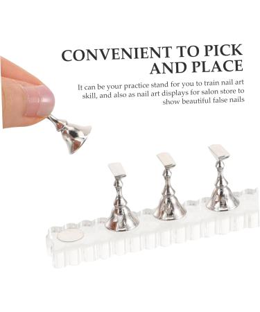 ABOOFAN 1 Set Nail Stands for Press on Nail Stand for Painting Nails Nail Stand for Press on Nail Practice Stand Nail Painting Stand Fake Nail Holder Exercise Rack Symphony Magnet 10.4x3cm As Shown - Buy Online on SooperMarket.com