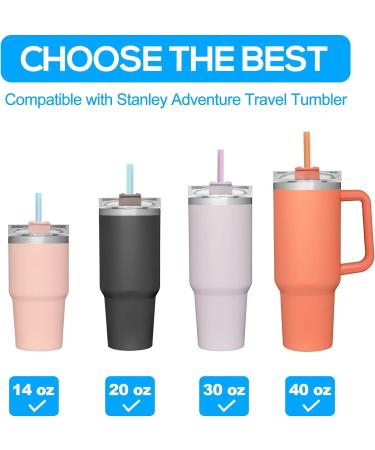 XANGNIER 6 Pack Multicolor Silicone Replacement Straws for Stanley Cups - Reusable Long Straws with Cleaning Brush | Compatible with Stanley Quencher Adventure, Water Jug & Cup Accessories - Buy Online on SooperMarket.com