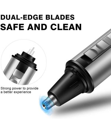 4 in 1 Nose Hair Trimmer for Men - Waterproof Ear & Eyebrow Clipper Travel-Friendly Battery-Powered Grooming Tool - Buy Online on SooperMarket.com