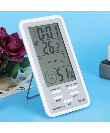 Thermometer Hygrometer - High/Low Temperature Alarm, Office, Workshop, Lab, Living Room - Buy Online on SooperMarket.com