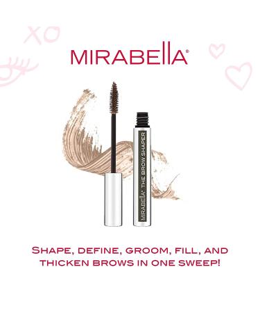 Mirabella Beauty Brow Shaper - Universal Shade Eyebrow Gel for Long-Lasting Definition and Conditioning with Aloe & Vitamin B5 - Buy Online on SooperMarket.com