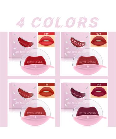 Kaynest 4 Colors Matte Lipstick Set - Long Lasting, High Pigmented, Waterproof Lipstick Collection - Buy Online on SooperMarket.com