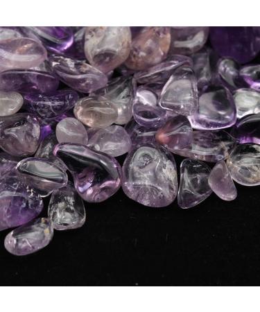 Natural Crystals and Stones 100g Stone Natural Amethyst Gravel Rock Crystal Quartz Polished Stone Specimen Degaussing Stone for Decoration Gift - Buy Online on SooperMarket.com