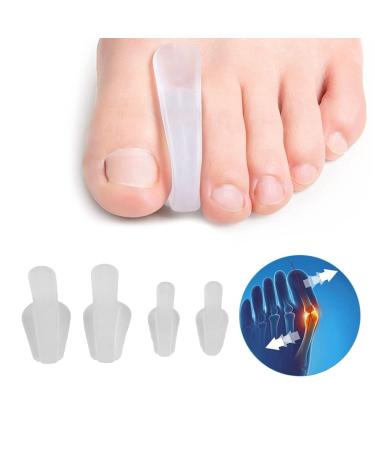 Toe Separators 8-Pack | Gel Spreader & Spacers for Hammer Toe Relief | Smooth Iron Big Toe Alignment Comfortable Correction - Buy Online on SooperMarket.com