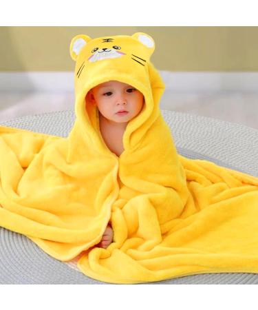Funmo Baby Hooded Towel - Soft Super Absorbent 80x80 cm Bath Towel with Cute Patterns for Infants (0-5 Years) - Buy Online on SooperMarket.com