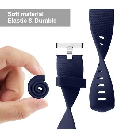 Tobfit Sport Bands for Fitbit Charge 2 - 4 Pack Replacement Wristbands (Black, Rose Gold, Wine Red, Blue) - Women Men Small/Large - Buy Online on SooperMarket.com