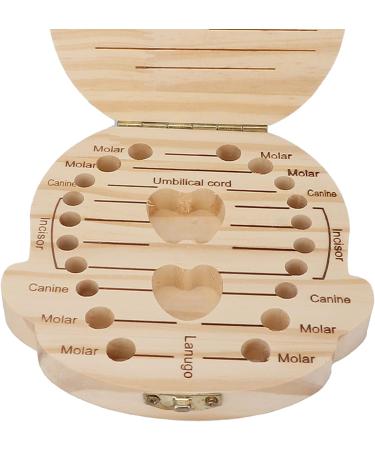FILFEEL Wooden Baby Milk Tooth Box - Keepsake Organizer for Girls' Primary Teeth Collection - Buy Online on SooperMarket.com
