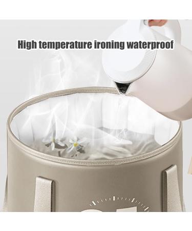 Collapsible Foot Bath with Zippered Lid Portable Foot Soaking Bucket Heat Retaining Non-slip Foot Bath Tub Foldable Pedicure Bag for Home Outdoor Grey - Buy Online on SooperMarket.com