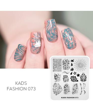 Alexnailart Nail Stamping Plate FA073 - Flower Design Stencil for DIY Manicure - Buy Online on SooperMarket.com
