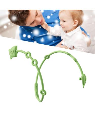 Stretchable Chewable Safety Teether Silicone Chain - Bear Shape - Green - Buy Online on SooperMarket.com