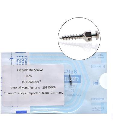 Angzhili Dental Orthodontic Screws Titanium Alloys Matching Micro Implant Screw Device Self-Drilling Thread Mini Screw Self-Taping 6/8/10/12mm (Mini Screw 1.4x6) - Buy Online on SooperMarket.com