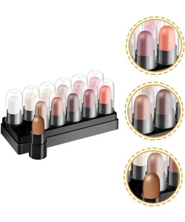 BELLIFFY 12pcs 12 Shadow Box Highlight Kit Eyeshadow Stick Pen Glitter Colored Pencils Plastic - Buy Online on SooperMarket.com