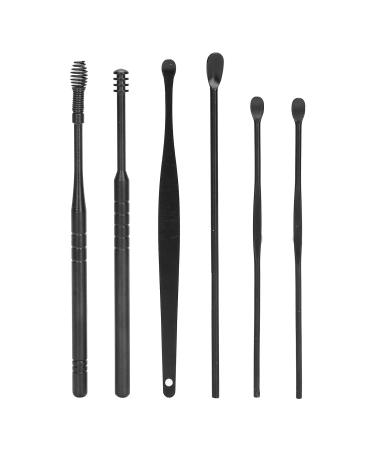 Portable Earwax Removal Tool Set - U Shape & Spiral Ear Cleaner in Black - Buy Online on SooperMarket.com