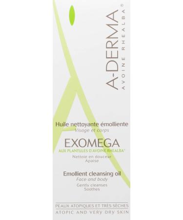 Aderma Exomega Shower Oil 200ml with Oat - Soothing & Hydrating | International Shipping Available - Buy Online on SooperMarket.com