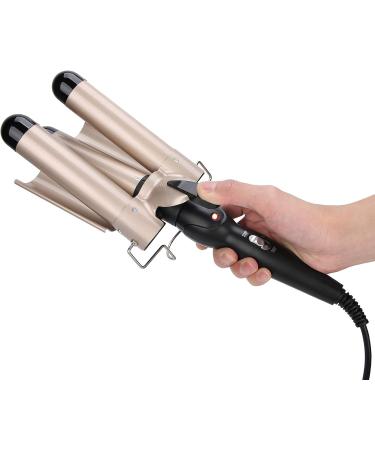 FILFEEL 3 Barrel Curling Iron Wand 28mm-32mm Hair Curler Waver Crimper Hair Styling Tool 110V 240V(EU-32mm) - Buy Online on SooperMarket.com